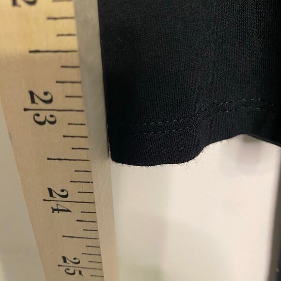 J Jill Black Long Open Sweater Cardigan Teacher Long Sleeve Tie Front Medium - Picture 10 of 12